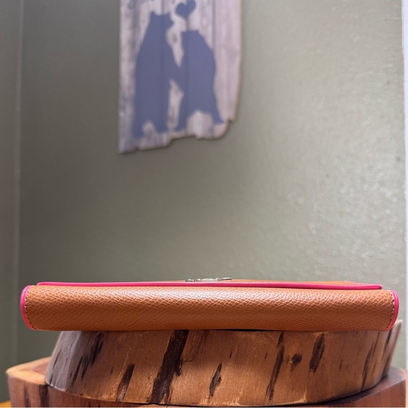 NEW COACH TRIFOLD WALLET IN EDGE PAINT CROSSGRAIN LEATHER WITH CARD/ID INSERT - Picture 7 of 13